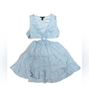 Forever 21 Blue Dress Open waist sleeveless mini